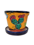 Hand Painted Mexican Pot - Maceta Rancherito